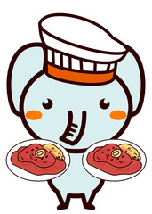 イタリア料理と動物シリーズ