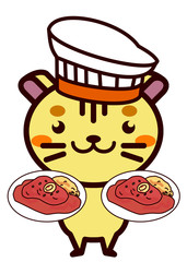 イタリア料理と動物シリーズ