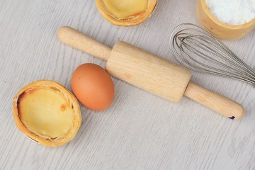 Fototapeta na wymiar egg tart with tasty
