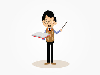 Glasses Handsome Teacher Presentation