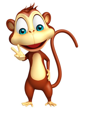 cute Monkey cartoon character