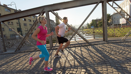 couple jogging