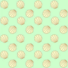 Seamless seashell pattern