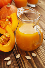 Fresh pumpkin juice