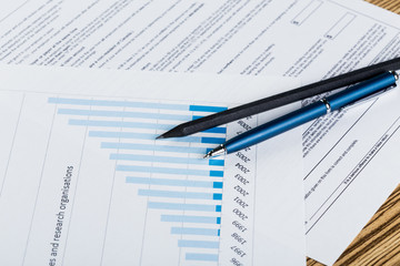 Architect worplace top view.