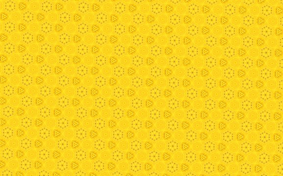 Yellow Vintage Pattern Background