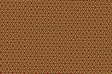 Yellow red vintage pattern background