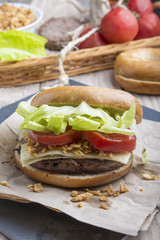 Burger in Bagel