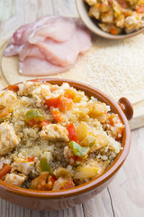 Bowl of quinoa with vegetables