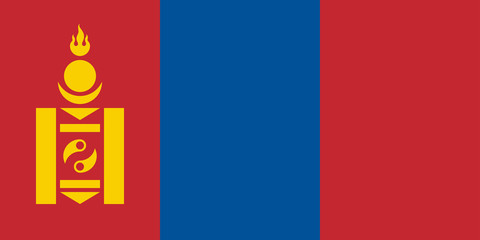 Flag of Mongolia.