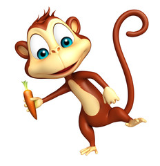 funny  Monkey cartoon character