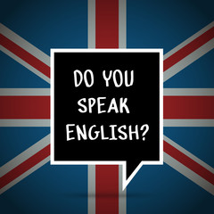 Concept of studying English.