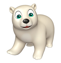Obraz na płótnie Canvas cute Polar bear cartoon character