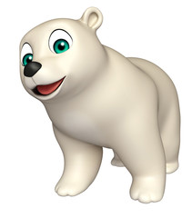 funny Polar bear cartoon character