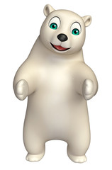 funny Polar bear cartoon character