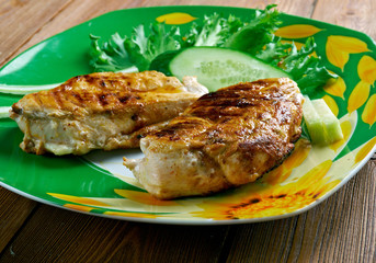 Chicken with sauce piri piri
