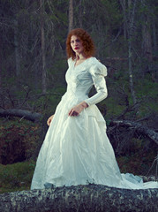 Fototapeta premium woman the mystical forest