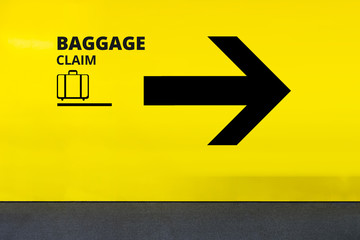 Airport Sign /Airport Sign With Baggage Claim Direction