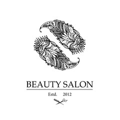 Logo for beauty salon Vector Illustration