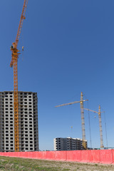New construction building tenement apartment house