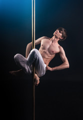 Pole Dance Male Athlete