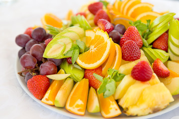 Fresh fruit party plate