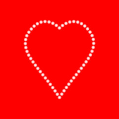 Heart icon, vector illustration