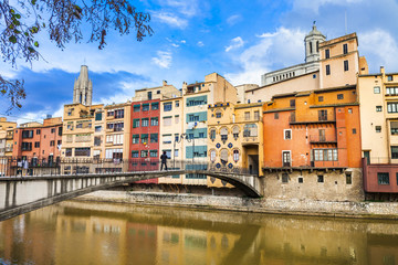 Girona - colorful town near Barcelona, Spain