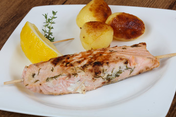 Baked salmon