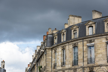 Fototapeta na wymiar Old houses of Bordeaux