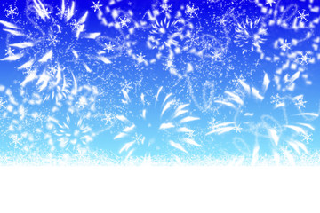 Fototapeta na wymiar Abstract blue winter background