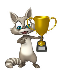 cute Raccoon cartoon character Raccoon cartoon character with wi