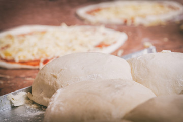 Fresh Italian pizza dough