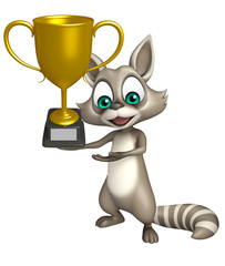 cute Raccoon cartoon character Raccoon cartoon character with wi