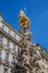 Fototapeta na wymiar Plague Column or Holy Trinity column (Pestsaule, 1693). Vienna.