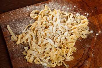 Fresh pasta on board