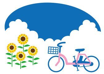 夏　電動アシスト自転車