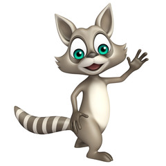 funny Raccoon cartoon character