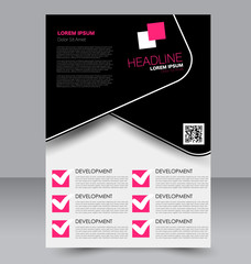Abstract flyer design background. Brochure template.