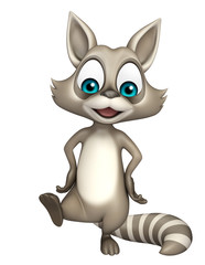 Obraz na płótnie Canvas funny Raccoon cartoon character