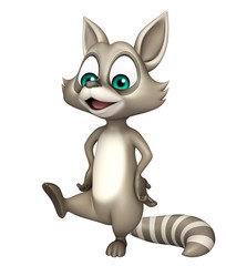Obraz na płótnie Canvas funny Raccoon cartoon character