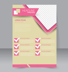 Fototapeta premium Abstract flyer design background. Brochure template.