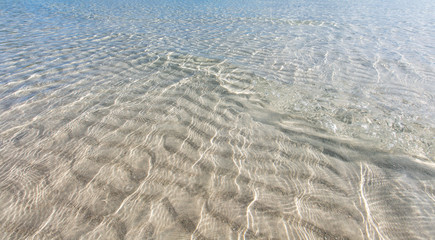 Shallow Sea water texture panoramic view