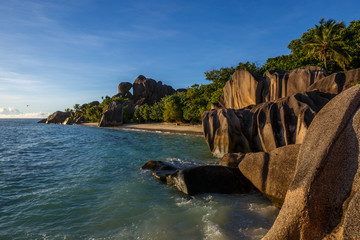 Obraz premium Seychelles, île de la Digue, Anse Source d'Argent 