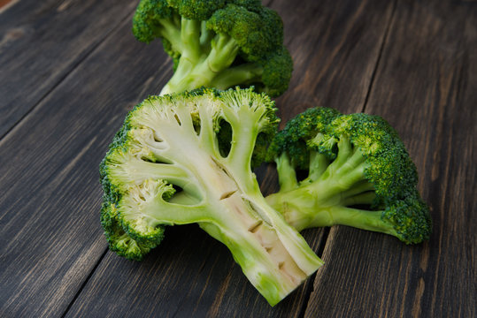 Fresh organic broccoli