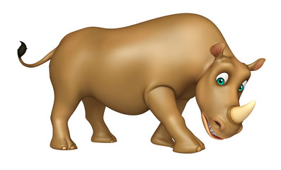 fun Rhino cartoon character