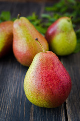 fresh ripe organic pears