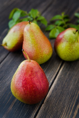 fresh ripe organic pears