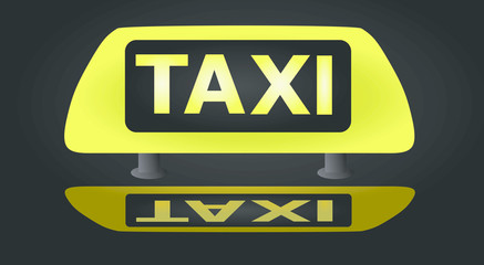 taxi sign icon
