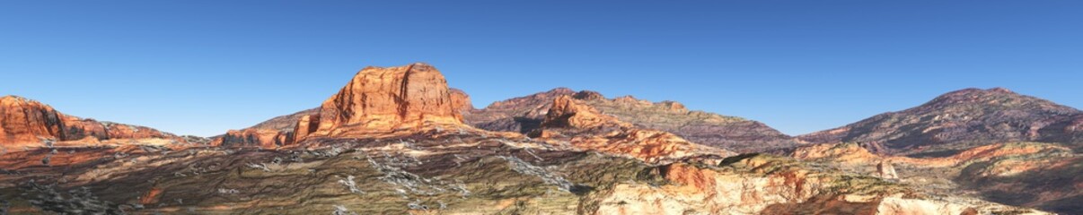 mountain landscape, panorama, banner.

